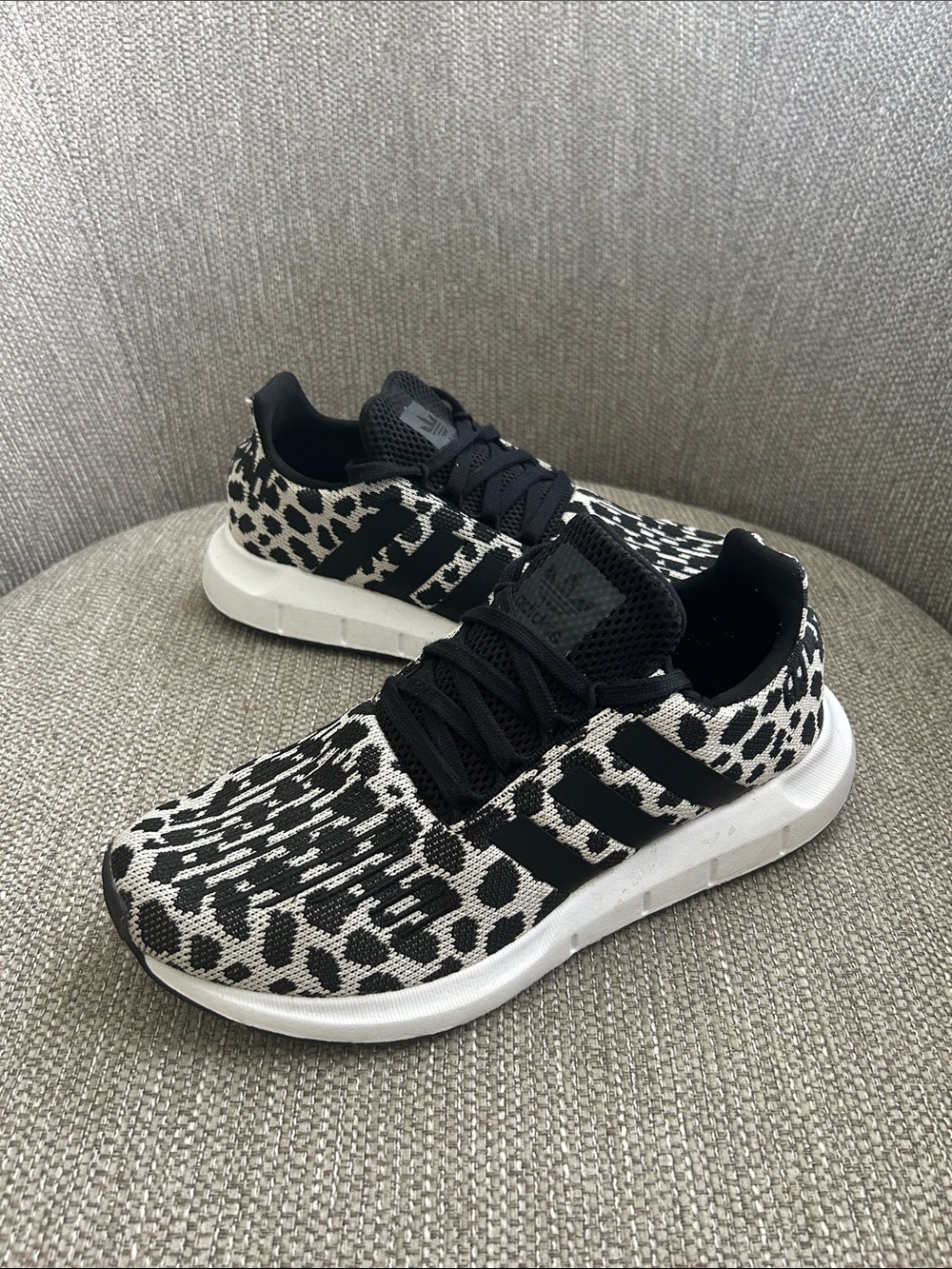 Adidas Leopard Print Swift Running Sneakers